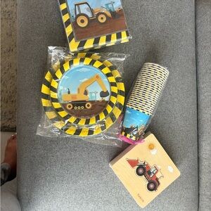 Construction Party Supplies Set